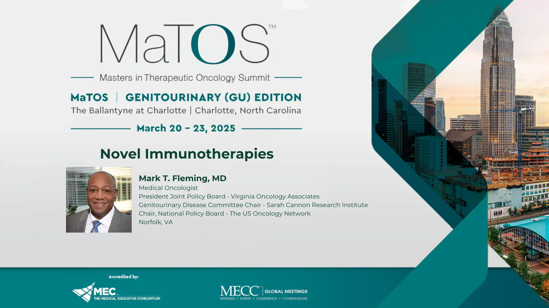 2025 MaTOS GU | Novel Immunotherapies