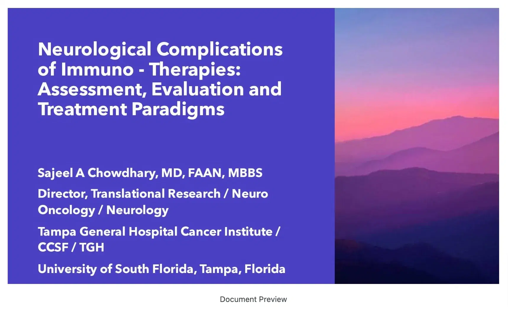 Management of Neurological Toxicities from Immunotherapy: Diagnosis, Assessement and Therapy