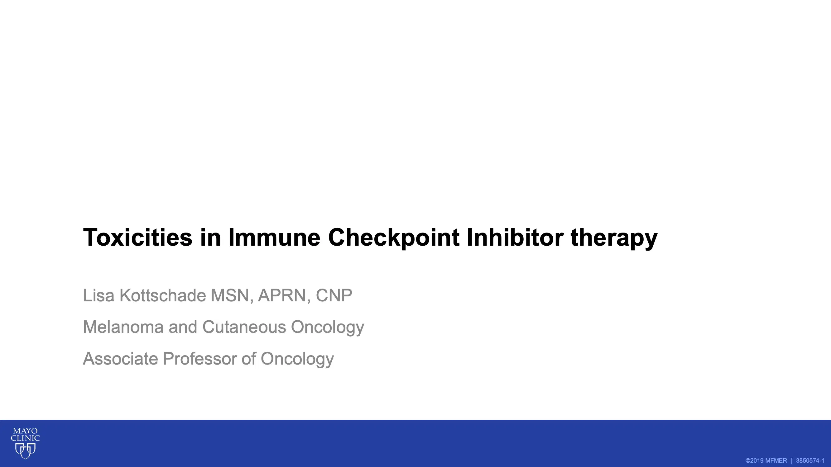 2021 NOSCM | Toxicities in Immunotherapy