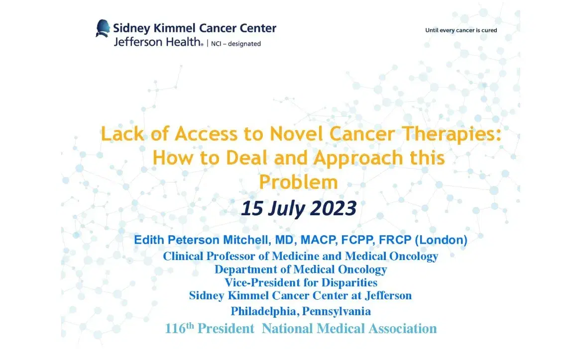 Lack of Access to Novel Cancer Therapies: How to Deal and Approach this Problem? Diversity, Equity, & Inclusion