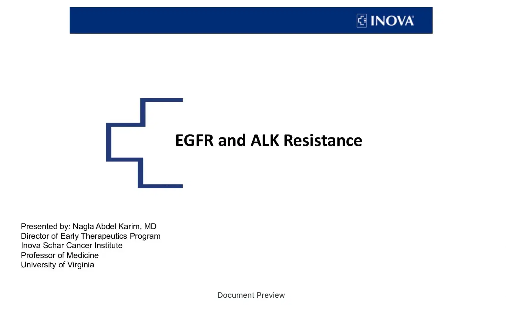 2023 MLS Arlington | Management of EGFR/ALK resistance