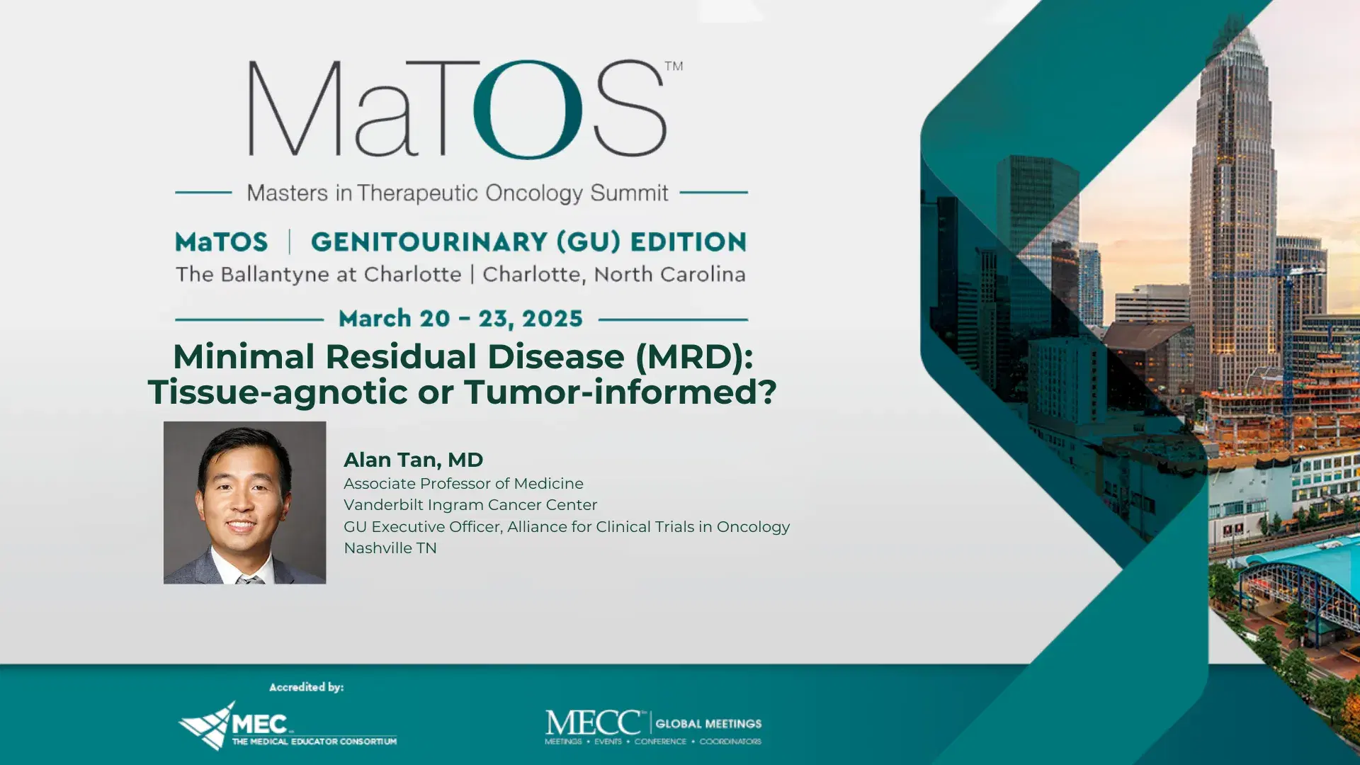 2025 MaTOS GU | Minimal Residual Disease (MRD): Tissue-agnostic or Tumor-informed?