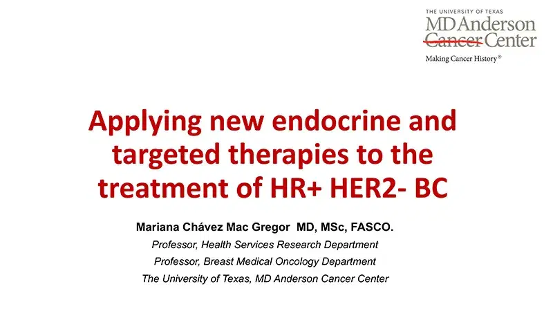 2024 NOSCM | Applying New Endocrine and Targeted Agents to the Treatment of Hormone Receptor Positive, HER2 Negative Breast Cancer