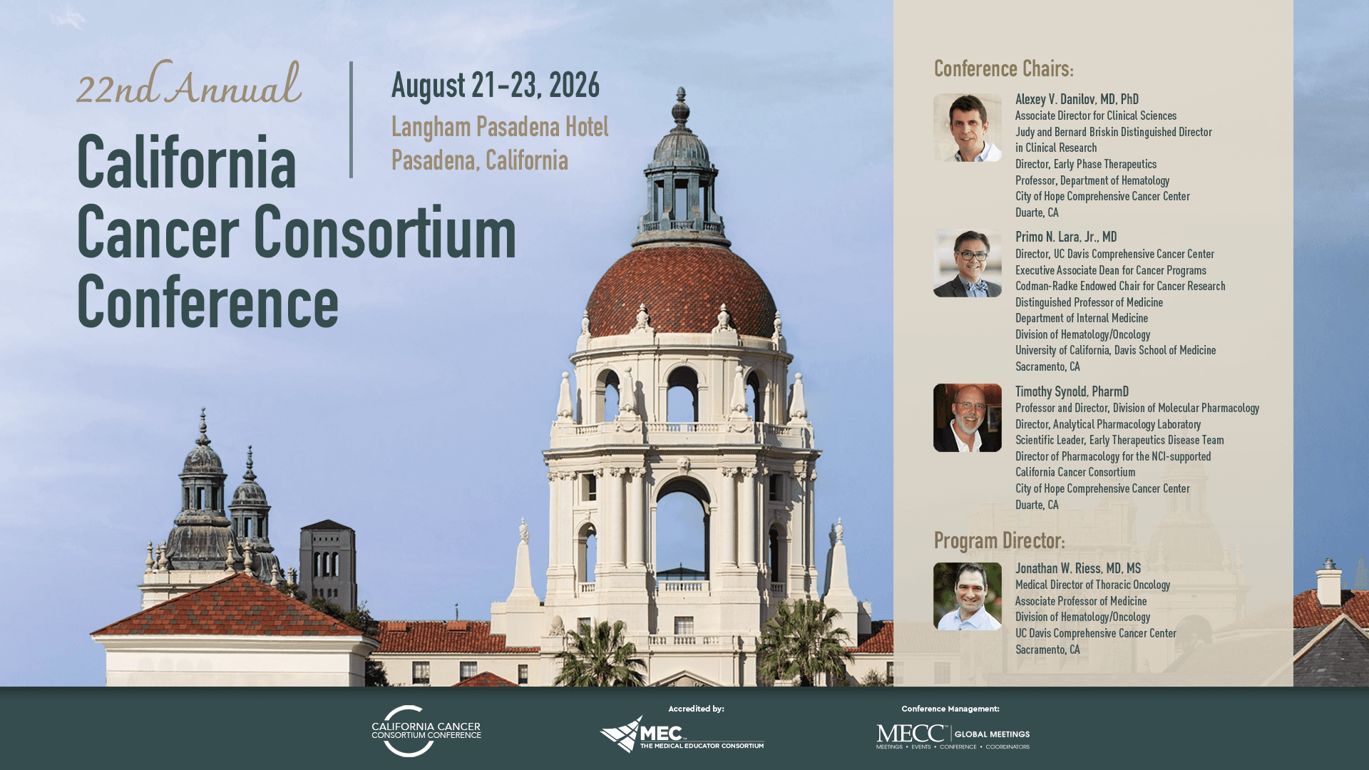 22nd Annual California Cancer Consortium Conference
